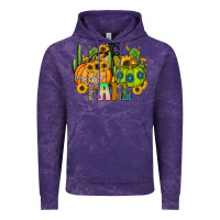 Cloud Purple hello fall Vintage Hoodie - CowhideDigitalArt