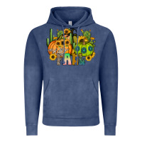 Vintage Denim hello fall Vintage Hoodie - CowhideDigitalArt