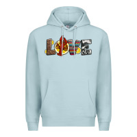 Blue Mist love crawfish western mardi gras Premium Hoodie - Jasminsmagicworld