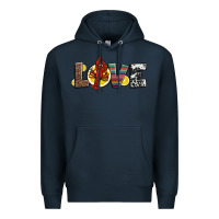 Navy love crawfish western mardi gras Premium Hoodie - Jasminsmagicworld