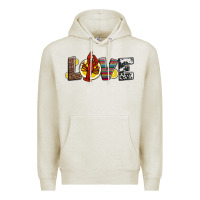 Oatmeal Heather love crawfish western mardi gras Premium Hoodie - Jasminsmagicworld