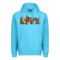 Ocean Blue love crawfish western mardi gras Premium Hoodie - Jasminsmagicworld