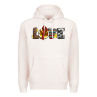 Pale Pink love crawfish western mardi gras Premium Hoodie - Jasminsmagicworld