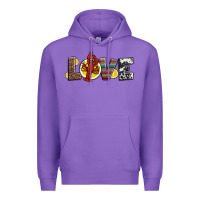 Purple love crawfish western mardi gras Premium Hoodie - Jasminsmagicworld