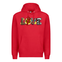 Red love crawfish western mardi gras Premium Hoodie - Jasminsmagicworld