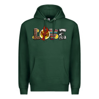 Sports Green love crawfish western mardi gras Premium Hoodie - Jasminsmagicworld