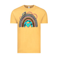 Vintage Mustard race rainbow Vintage Tee - AdoDesignShop