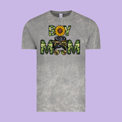 Boy Mom Vintage Tee Designed By Cowhidedigitalart