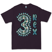 Plum 3 rex green dinosaur Premium Tee - MaliasSmallBusiness