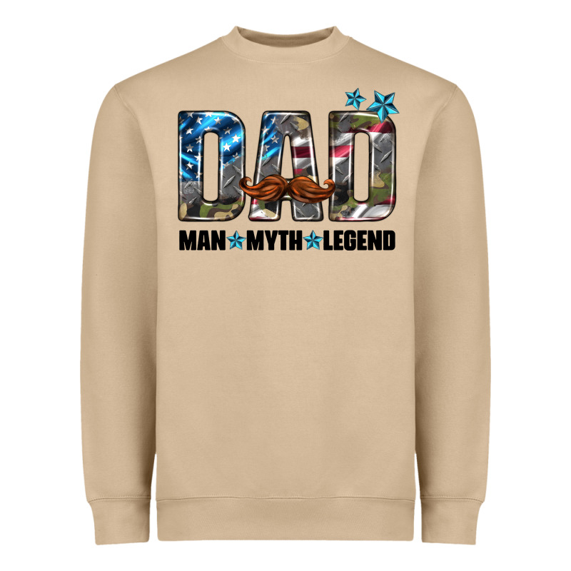 Dad Man Myth Legend Heavyweight Sweatshirt by HRA Design Shop | Teevron