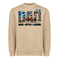Mushroom dad man myth legend Heavyweight Sweatshirt - HRA Design Shop