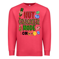 Cardinal Nutcracker mode on Premium Sweatshirt - NancyCooperArtShop