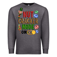 Charcoal Heather Nutcracker mode on Premium Sweatshirt - NancyCooperArtShop