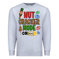Heather Grey Nutcracker mode on Premium Sweatshirt - NancyCooperArtShop
