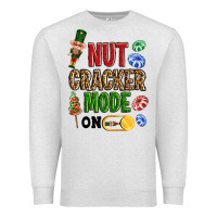 Oatmeal Heather Nutcracker mode on Premium Sweatshirt - NancyCooperArtShop