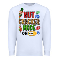 White Nutcracker mode on Premium Sweatshirt - NancyCooperArtShop