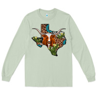 Matcha longhorn texas map Long Sleeve Tee - AdoDesignShop