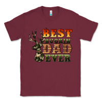 Burgundy best buckin' dad ever Classic Tee - Artiststas
