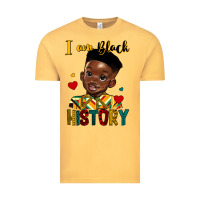 Vintage Mustard i am black history black boy Vintage Tee - HRA Design Shop