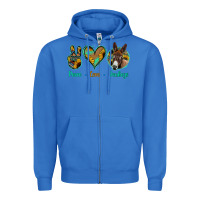 True Royal Peace Love Donkeys Zipper Hoodie - Jasminsmagicworld