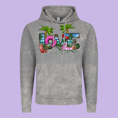 Love Summer Vintage Hoodie Designed By Sublimationcraftshop