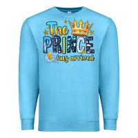 Ocean Blue The Prince Has Arrived Premium Sweatshirt - MaliasSmallBusiness