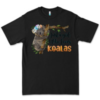Black just a girl who loves koalas Premium Tee - BarkalooDesign