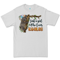 Dove Grey just a girl who loves koalas Premium Tee - BarkalooDesign