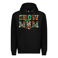 Black show mom brown calf Premium Hoodie - BarkalooDesign
