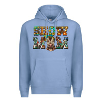 Colony Blue show mom brown calf Premium Hoodie - BarkalooDesign