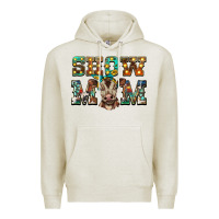 Oatmeal Heather show mom brown calf Premium Hoodie - BarkalooDesign