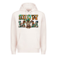 Pale Pink show mom brown calf Premium Hoodie - BarkalooDesign