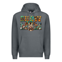 Rock show mom brown calf Premium Hoodie - BarkalooDesign
