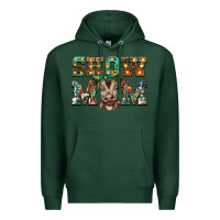 Sports Green show mom brown calf Premium Hoodie - BarkalooDesign