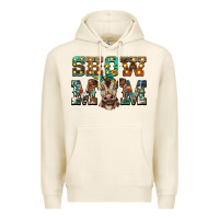 Tofu show mom brown calf Premium Hoodie - BarkalooDesign