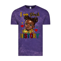 Cloud Purple i am black history Vintage Tee - HRA Design Shop