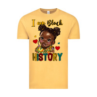Vintage Mustard i am black history Vintage Tee - HRA Design Shop