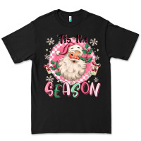 Black pink santa 'tis the season Premium Tee - MaliasSmallBusiness