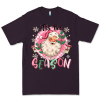 Plum pink santa 'tis the season Premium Tee - MaliasSmallBusiness