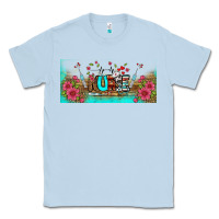 Dusty Blue western nurse libbey glass Classic Tee - BundleAndBundleShop