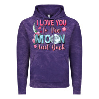 Cloud Purple i love you to the moon and back Vintage Hoodie - FaDigitalArtStudio