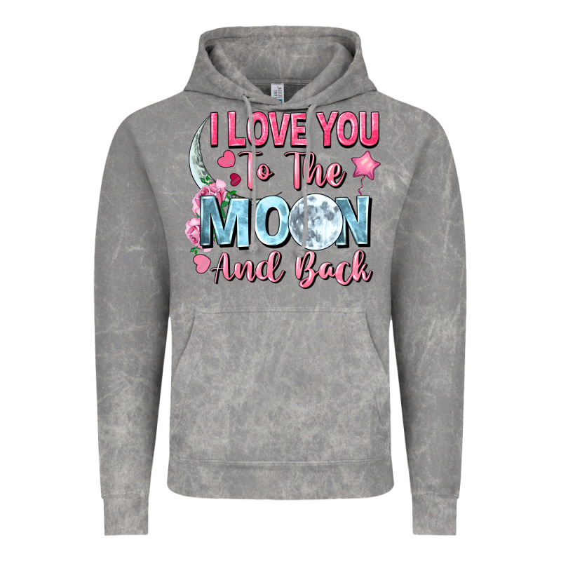 I Love You To The Moon And Back Vintage Hoodie by FaDigitalArtStudio | Teevron