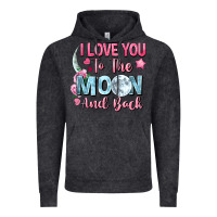 Vintage Black i love you to the moon and back Vintage Hoodie - FaDigitalArtStudio