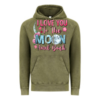 Vintage Olive i love you to the moon and back Vintage Hoodie - FaDigitalArtStudio