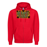 Red Sunflower Leopard Mama Tried Zipper Hoodie - Jasminsmagicworld