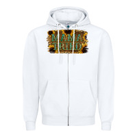 White Sunflower Leopard Mama Tried Zipper Hoodie - Jasminsmagicworld