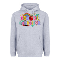 Heather Grey school counselor Heavyweight Hoodie - MaliasSmallBusiness