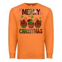 Carrot Merry Christmas cupcakes Premium Sweatshirt - NancyCooperArtShop