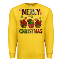 Lemon Merry Christmas cupcakes Premium Sweatshirt - NancyCooperArtShop