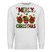 Oatmeal Heather Merry Christmas cupcakes Premium Sweatshirt - NancyCooperArtShop